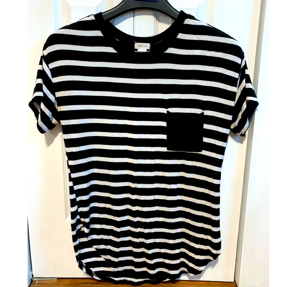 Black and white striped t-shirt